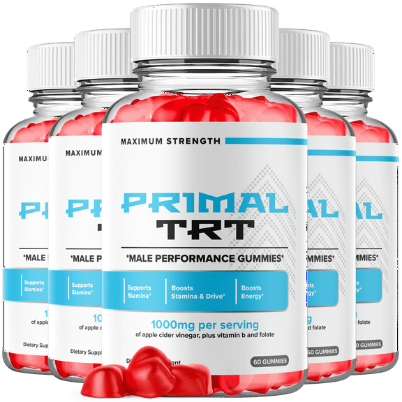 Primal TRT Gummies Advanced Formula All Natural Vitamin Supplement PrimalTRT 300 Gummies