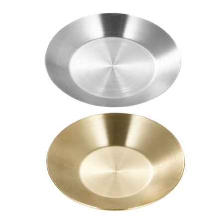 

2pcs Household Sauce Tray Practical Dessert Bowls Seasoning Sauce Plate