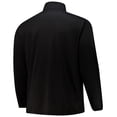 thumbnail image 3 of Men's Fanatics  Black Chicago Blackhawks Big & Tall Authentic Pro Quarter-Zip Top, 3 of 3