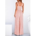 thumbnail image 5 of PRETTYGARDEN One Piece Jumpsuits for Women Summer Sleeveless Smocked Gingham Wide Leg Date Night Rompers Spring Outfits, 5 of 10