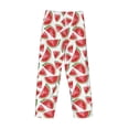thumbnail image 4 of Kdxio Hand Drawn Watermelon Print Men's Sleep Pajama Pant Lounge Pants with Pockets, 4 of 8