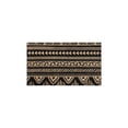 thumbnail image 2 of Set of 2 Boho Kitchen Mats - Modern Farmhouse Rugs with Moroccan Design - Non-Skid, Absorbent, with Rubber Bottom (Black, 17x47+17x30), 2 of 7