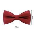thumbnail image 5 of Mosey Men Formal Business Style Exquisite Satin Bright Color Smooth Solid Color Party Banquet Wedding Groom Bow Clothes Accessories, 5 of 7