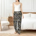 thumbnail image 6 of Lsque Rose Flowers Print Women's Pajama Pants, Lounge Pant - Comfortable Home Wear,Elastic Waistband, Stylish Design-Medium, 6 of 9