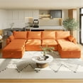 thumbnail image 6 of Akaber Oversized Modular Sectional Sofa, 140'' U Shaped Couch with Movable Storage Ottoman, Cloud Couches for Living Room, 6 of 9