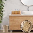 thumbnail image 2 of Casafield Hyacinth Waste Basket - Whitewash White, Woven Wicker Trash Can for Garbage in the Bathroom, Bedroom, Laundry Room, Home Office, 2 of 7