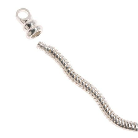 - Sterling Silver Replacement Loop End For 2.5mm Screw End Bracelet - Troll Charms (1)