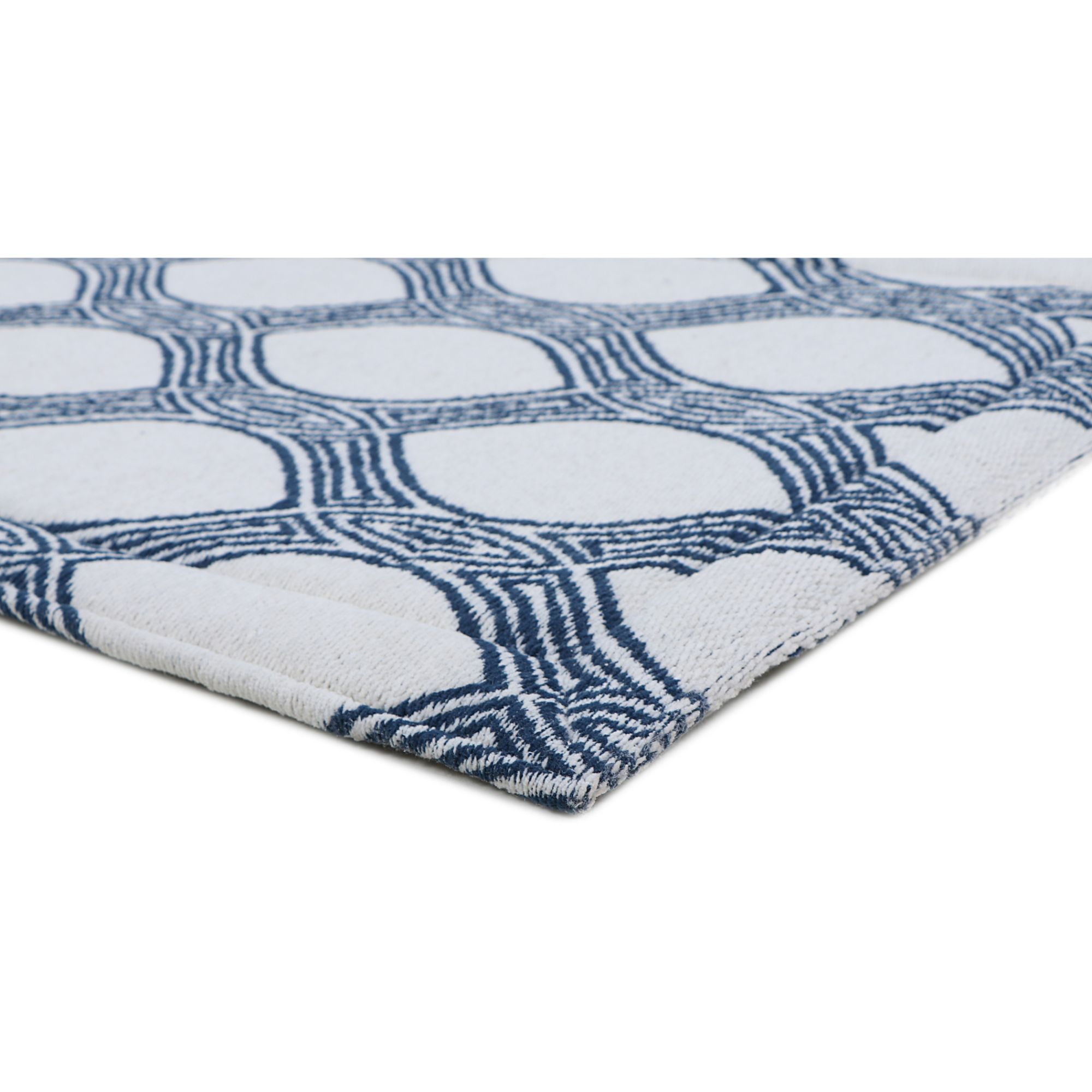 Rugsmith Navy Machine Woven Leslie Anti-Fatigue Kitchen Mat, 20" x 36"