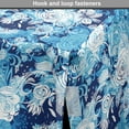 thumbnail image 4 of Flower Dog Crate Cover, Continuous Pattern of Blue Color Palette Roses, Easy to Use Pet Kennel Cover Small Dogs Puppies Kittens, 7 Sizes, Sky Blue Blue, by Ambesonne, 4 of 6