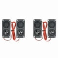thumbnail image 1 of 4Pcs Compact Square Speakers Sound System 45100 Speaker Ideal for Home Audio & Portable Use, 1 of 6