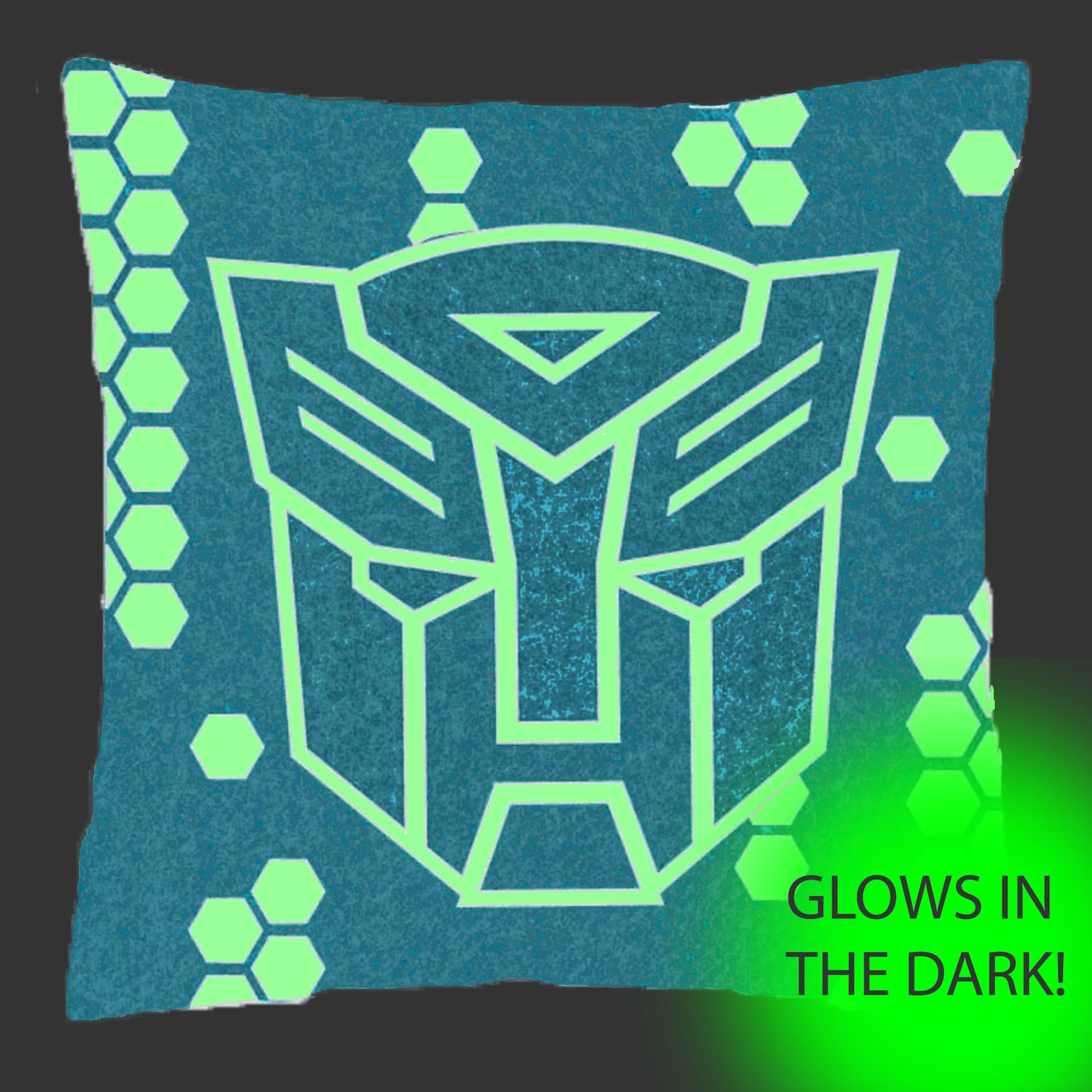 Transformers Icon 18 X 18 Glow In Dark Pillow 1 Each Walmart Com