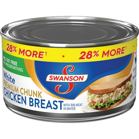 - (6 Pack) Swanson Premium White Chunk Chicken Breast, 12.5 oz. Can (Pack of 2)