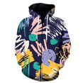 thumbnail image 1 of Sudadera con capucha 3D con estampado de grafiti de marca a la moda para hombre y mujer, sudadera con cremallera, chándal informal, ropa de calle para otoño e invierno, 1 of 6