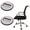 White, variant on SLUOHZXI 5 PCS Felt Furniture Coasters Caster Cups, Bed Office Chair Furniture Wheel Stoppers to Prevent Sliding, Felt Bottom Furniture Pads for Hardwood Floors, Prevent Scratches White