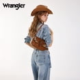 thumbnail image 7 of Wrangler Purse for Women Stylish Shoulder Bag Handbag Crossbody Bag Trendy Western Design Durable Leather, Brown, 7 of 7