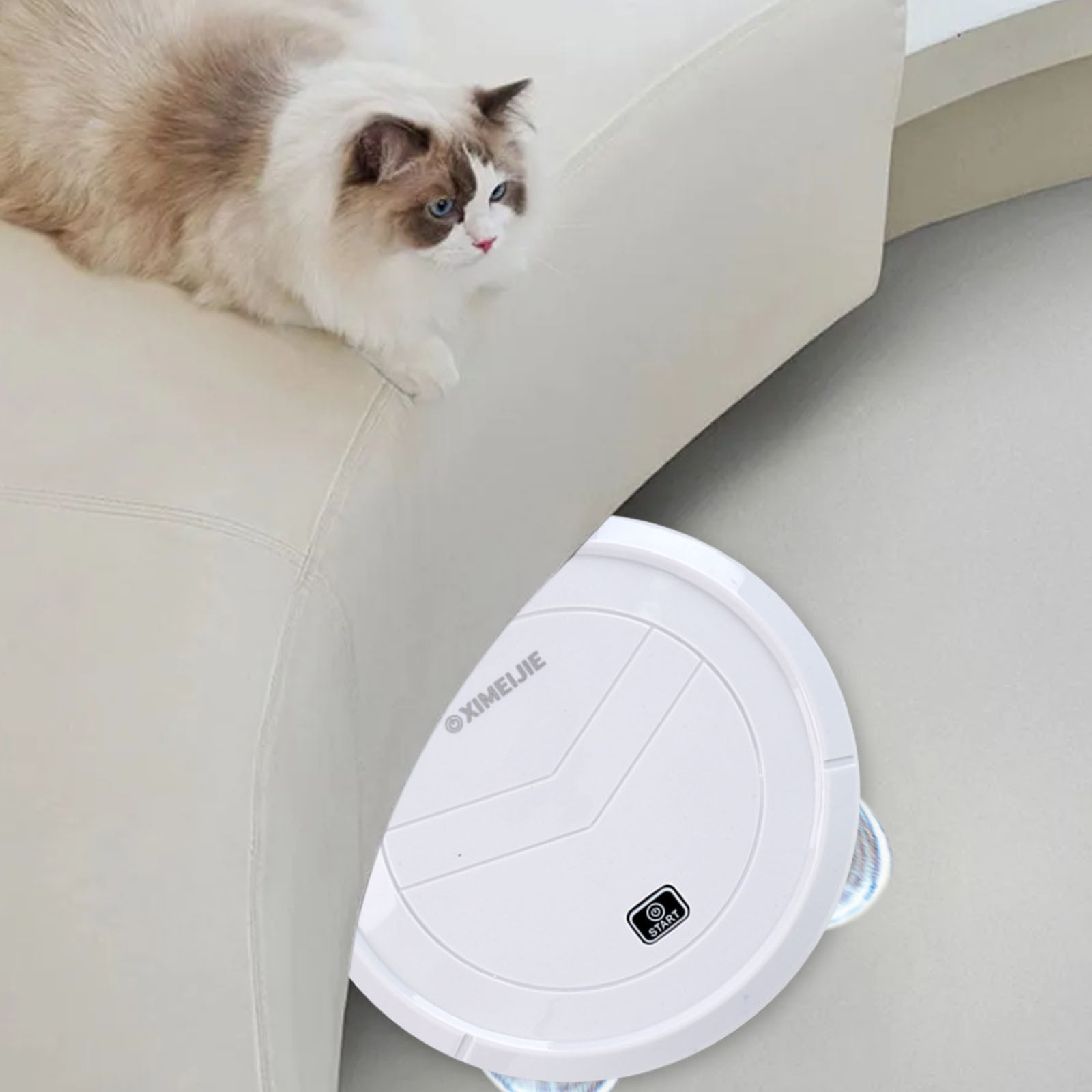 Ckraxd Intelligent Sweeping Robot, Home Suction Mopping 2-in-1, Sweeping Robot Cleaner, USB Charging Robotic Vacuum, Autonomous Floor Cleaning Device