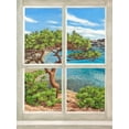 thumbnail image 2 of Dellal, Remy 15x18 White Modern Wood Framed Museum Art Print Titled - Baie mediterraneenne I, 2 of 4