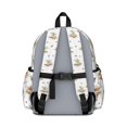 thumbnail image 3 of Cow and Hat Print Cute School Backpack with Padded Back and Adjustable Shoulder Straps 13.4"x11"x4.7", 3 of 5
