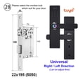 thumbnail image 2 of Door Lock, Electronic Door Lock With Tuya APP Remotely / Biometric Fingerprint /Smart Card / Password /Key ,Easy to Install, 2 of 7