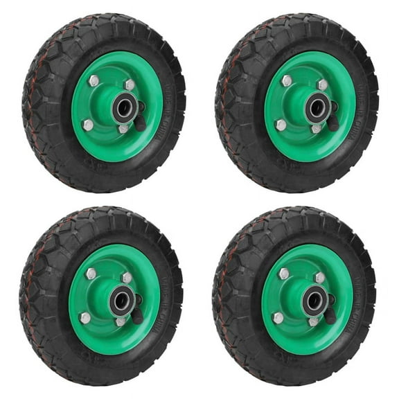 4X Inflatable Tire Wear- 6in Wheel 150mm Tire Industrial Grade Cart Trolley Tyre Caster 250Kg 36Psi