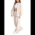 thumbnail image 1 of Conjunto de 2 Piezas para Mujer: Sudadera Informal de Larga con Cremallera y Pantalones Deportivos de Pierna Albaricoque S, 1 of 10
