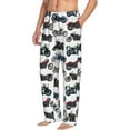 thumbnail image 2 of Vintage Motorcycles Biker Pattern Men'S Pajama Pants Soft Sleep Lounge Pants Pjs Bottoms With Pockets Small, 2 of 6