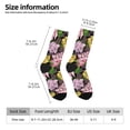 thumbnail image 2 of Cauagu Colorful Roses Print Crew Socks for Women and Men,Adult Athletic Running Socks 1-Pair Sports Socks Work Gear Socks with Moisture Wicking, 2 of 6