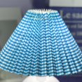 thumbnail image 1 of E27 Anti-Glare Table Lamp Shade Fabric Lampshade for Bedroom Study Blue Grid, 1 of 1