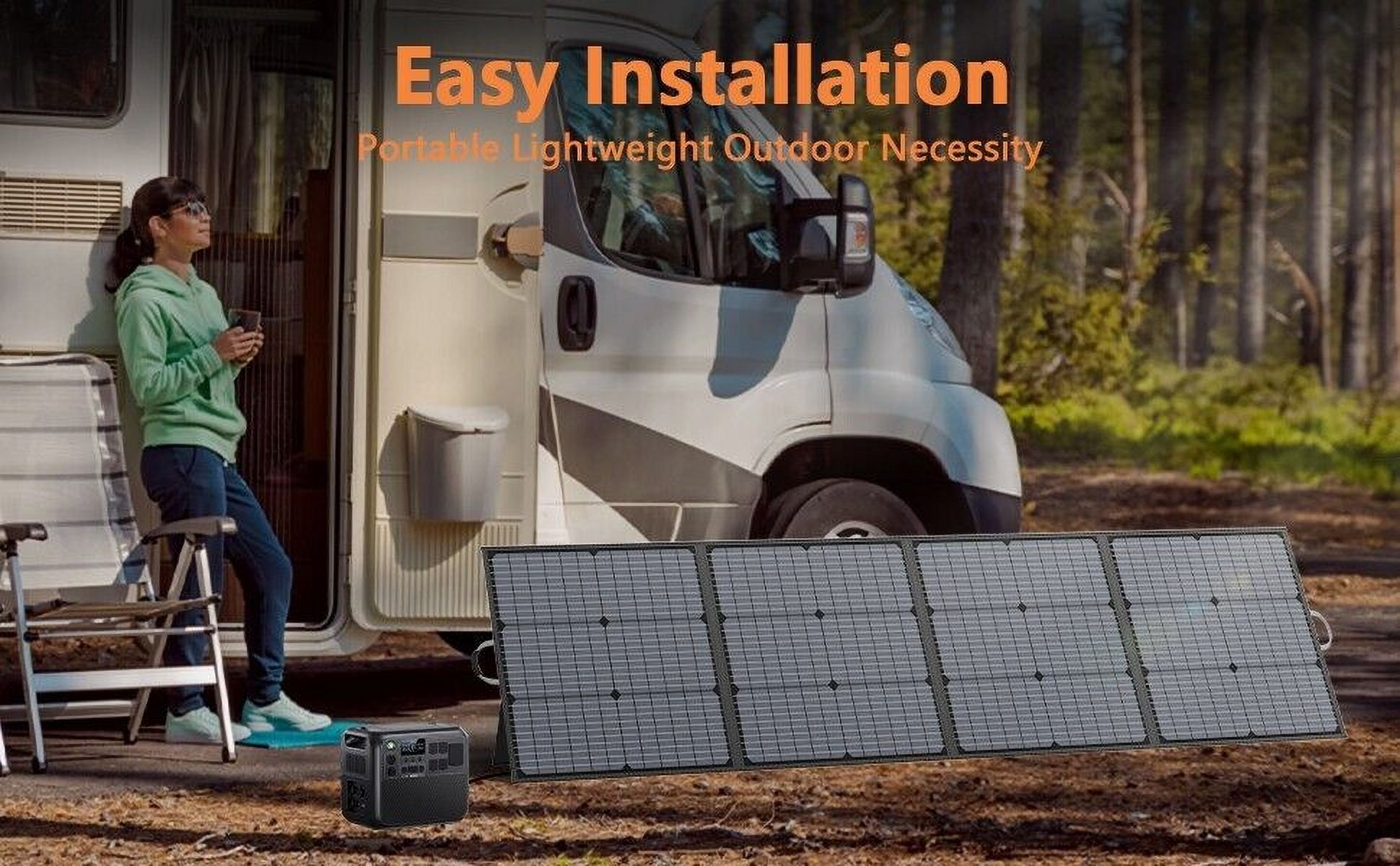 MHPOWOS Solar panel 220W 40V Foldable Solar Charger Solar Cell For Camping RV