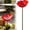 Red, variant on Metal Flower Garden Stakes Bird Bath Handmade, Bee Watering Station, Bees Bath for Garden Metal Bee Water Feeder with Flower Design, Butterfly Bees Bath Bowl for Outdoor Yard Decor (1PCS,Sky Blue)