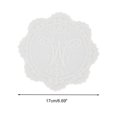 thumbnail image 2 of Unique Bargains 1 Pc Mesh Embroidery Drink Coaster White, 2 of 5