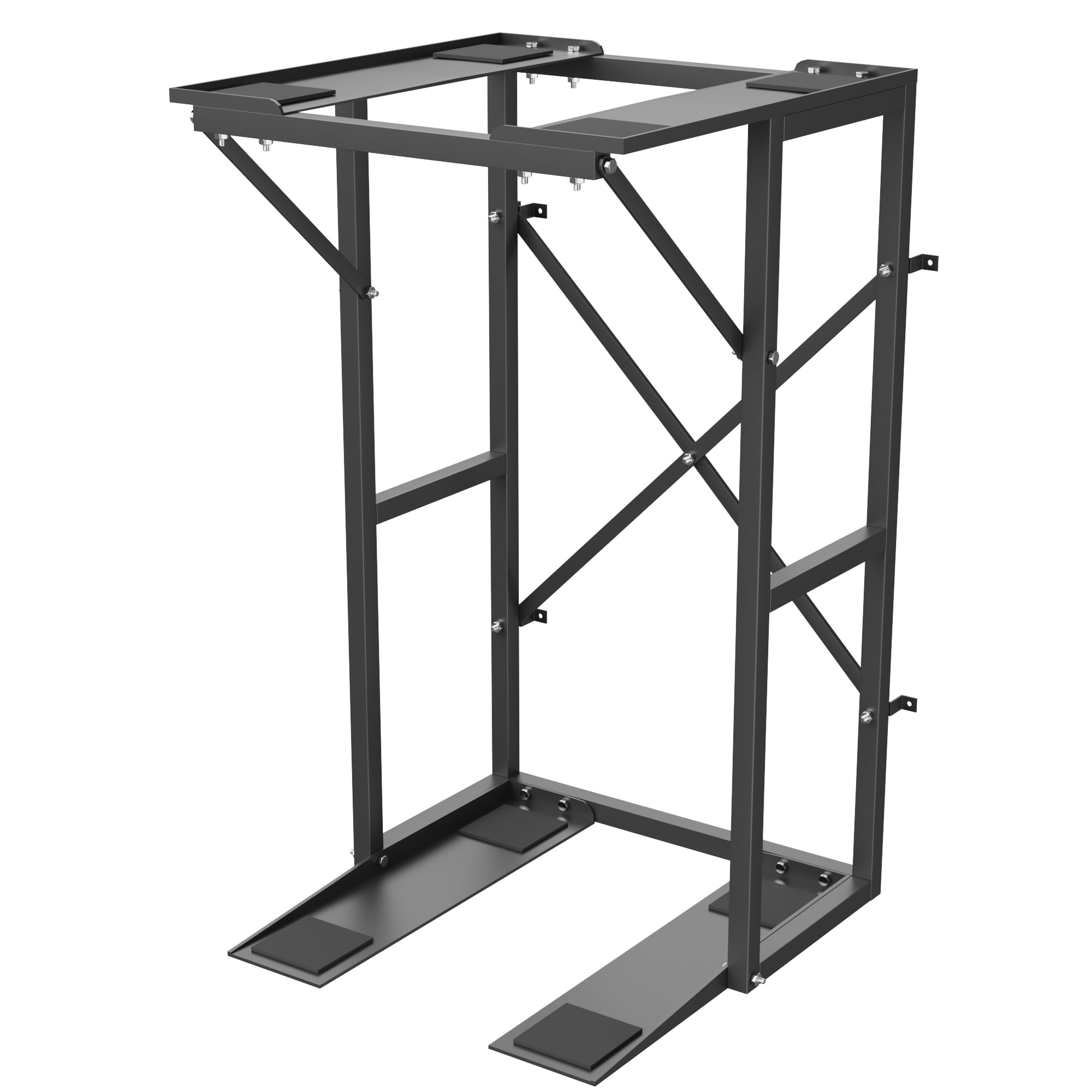 Universal Washer Dryer Stacking Stand, Heavy Duty Steel Washer Dryer Stacking Kit with Anti-Tip Brackets & Non-Slip Pads, Space Saving Laundry Appliance Stand