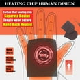 thumbnail image 2 of Guantes térmicos por USB para mujer y hombre, guantes térmicos para ordenador portátil, manos para tejer con calor total y medio sin dedos, sin dedos, diseño lavable (negro), 2 of 6