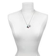 thumbnail image 3 of Delight Jewelry Silvertone Translucent Texas - Lone Star Silvertone Script Initial Disc - V - Charm Necklace, 20"+3", 3 of 4
