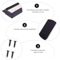 thumbnail image 2 of Magnetic Door Catch Strong Heavy Duty Cupboard Magnets Kitchen 40Kg Door Black, 2 of 9