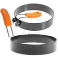 thumbnail image 1 of Miangastore 2 Pcs Moule Rond Antiadhésif Moule Anneau à Oeufs Moule à Crêpes Moule à Sandwich Moules à Frire pour Oeufs, 1 of 9