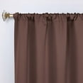 thumbnail image 2 of Superior Blackout Solid Light Filtering Rod pocket Curtain Panel Set, 26" x 84", Cappuccino, 2 of 9