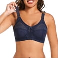 thumbnail image 5 of Xucatan Underwire Bra for Women, Solid Floral Embroidered Thin Fixed Cup Everyday Bra, Back Smoothing Lifting Bras, Demi Cup T Shirt Bra Gift, 5 of 6