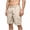 ZA-Beige shorts for adult, variant on cllios Cargo Shorts Men Quick Dry Lightweight Short Pants with Zipper Pockets Elastic Drawstring Waist with Belt Loops Hiking Outdoor Casual Summer Shorts