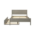 thumbnail image 4 of Max & Lily Full Size Bed Frame with Trundle, Classic Solid Wood Platform Bed for Kids, 4 of 10