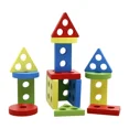 thumbnail image 2 of Lewo Rompecabezas de madera Geométricos Apilamiento Colores y Formas Juego de Clasificación Juguetes Educativos para Niños Pequeños, 2 of 5