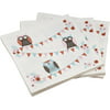 Ginger Ray Owl Paper Party Napkins - Patchwork Owl - 20 count
