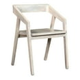 thumbnail image 1 of Pemberly Row Mid-Century Solid Wood Arm Chair in White Finish, 1 of 6