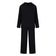 thumbnail image 3 of Sudadera Conjunto a juego de 2 piezas para mujer, sudadera con capucha tejida a la moda, pantalón, traje deportivo, trajes para correr Ygjytge Xl Negro para Mujer, 3 of 7