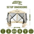 thumbnail image 2 of CLAM Quick-Set Abri Extérieur Portable 9 x 9 Pieds, Beige, 2 of 11