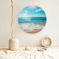 thumbnail image 5 of Kdxio Sunny Ocean Waves Bone China Decorative Plate Ceramic Decorative Plate for Home Office Wall Stand Decorative Plates for Home Bedroom-10in, 5 of 6