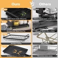 thumbnail image 5 of 2-Tier Dish Drying Rack with Auto Drainage, Stainless Steel Dish Rack with Utensil Holder, Cutting Board Holder, for Kitchen Organizers, 5 of 8
