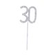 thumbnail image 5 of YSNOOWE Topper Para Pastel Con Brillo Plateado Ideal Para Fiestas De Aniversario Y Cumpleaños 30, 5 of 8
