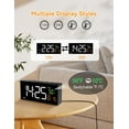 thumbnail image 6 of Bedroom alarm clock with date, temperature and day of the week, manual daylight saving time, 6 of 8