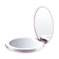 thumbnail image 2 of Espejo aumentos 2 luces Espejo de maquilje portátil recgable por USB Perfecto pa hombro Necesidades - morado Rosado morado Yinane Espejo para maquillarse, 2 of 8